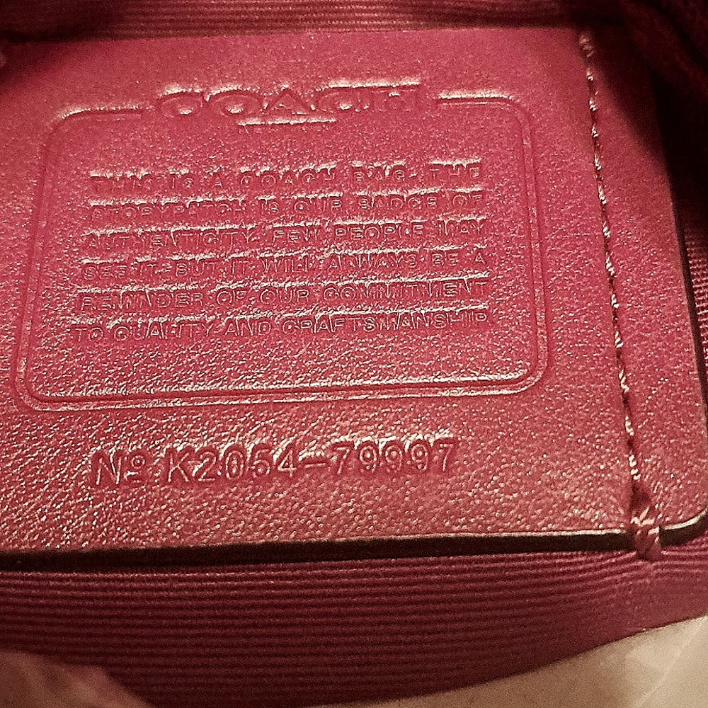 NEW Coach  Prairie Burgundy Satchel and Crossbody Excellent Condition - Picture 12 of 14